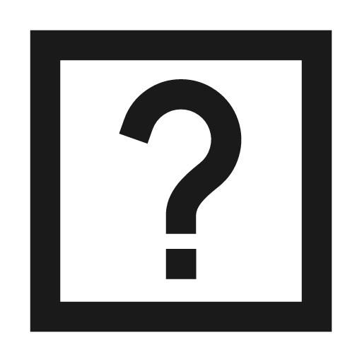 Help rectangle icon, line style, from TDesign Icons