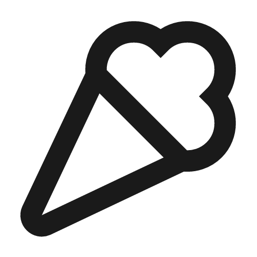 Ice cream icon, line style, from TDesign Icons
