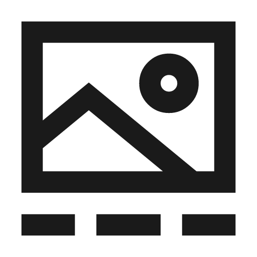 Image carousel icon, line style, from TDesign Icons