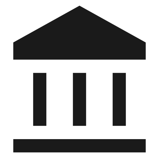 Institution filled icon, filled style, from TDesign Icons