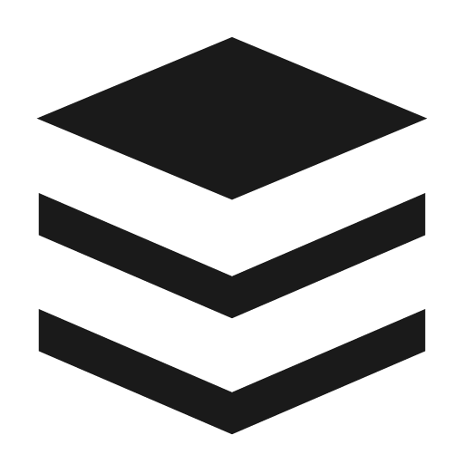 Layers filled icon, filled style, from TDesign Icons