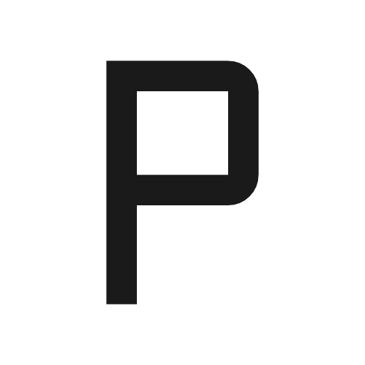 Letters p icon, line style, from TDesign Icons