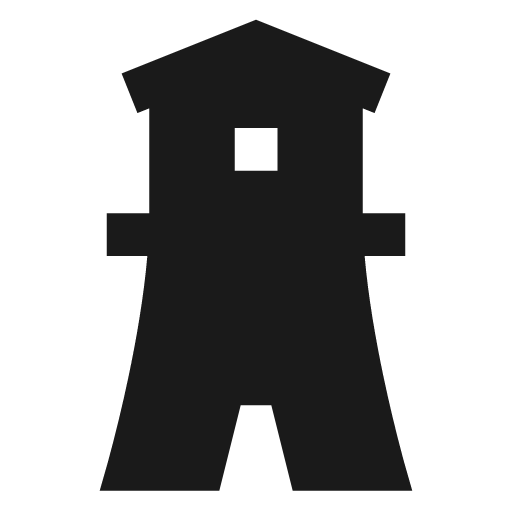 Lighthouse 1 filled icon, filled style, from TDesign Icons