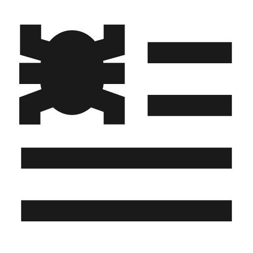 List bug filled icon, filled style, from TDesign Icons