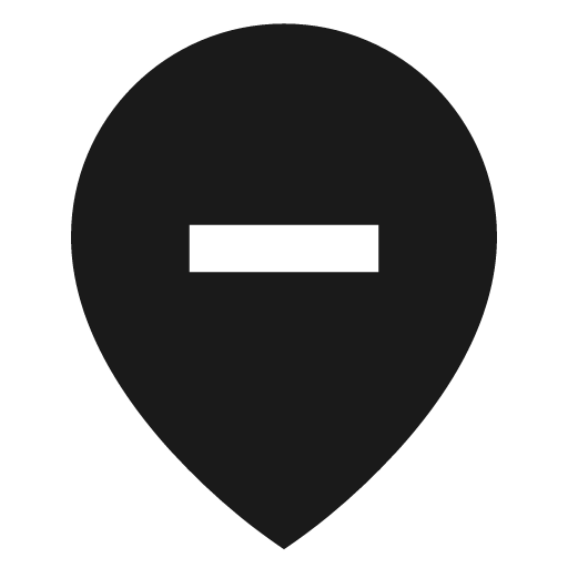 Location reduction filled icon, filled style, from TDesign Icons