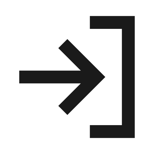 Login icon, line style, from TDesign Icons