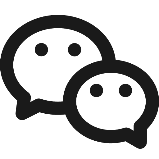 Logo wechat stroke icon, solid style, from TDesign Icons