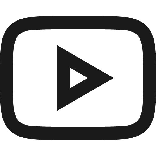 Logo youtube icon, line style, from TDesign Icons
