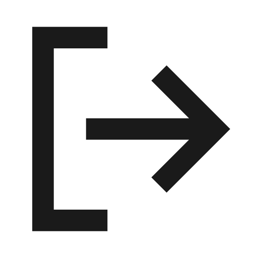 Logout icon, line style, from TDesign Icons