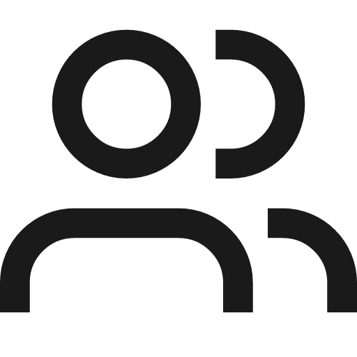Member icon, line style, from TDesign Icons