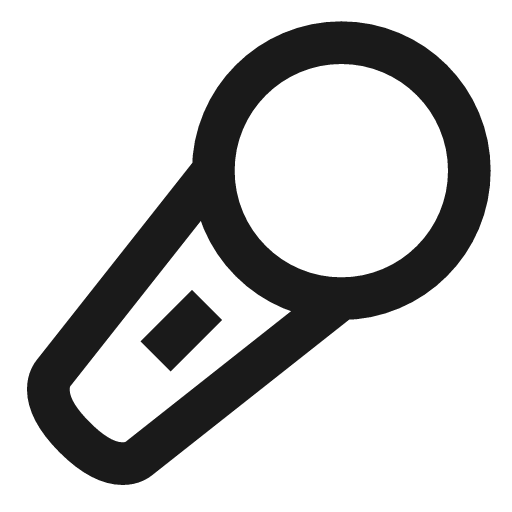 Microphone 2 icon, line style, from TDesign Icons