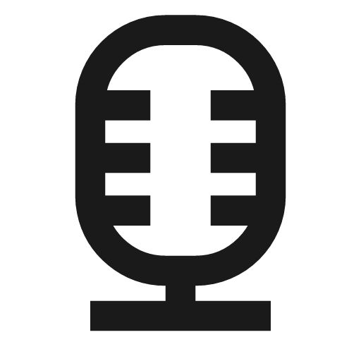 Microphone icon, line style, from TDesign Icons