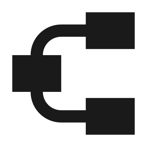 Mind map filled icon, filled style, from TDesign Icons
