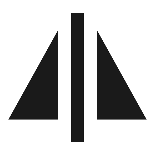 Mirror filled icon, filled style, from TDesign Icons