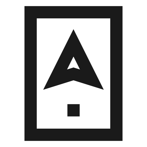 Mobile navigation icon, line style, from TDesign Icons