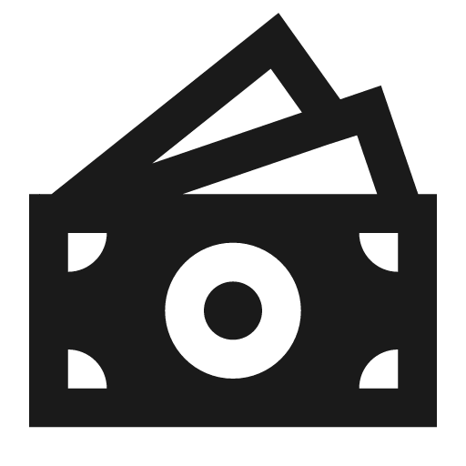 Money filled icon, filled style, from TDesign Icons