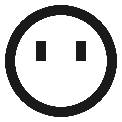 No expression icon, line style, from TDesign Icons