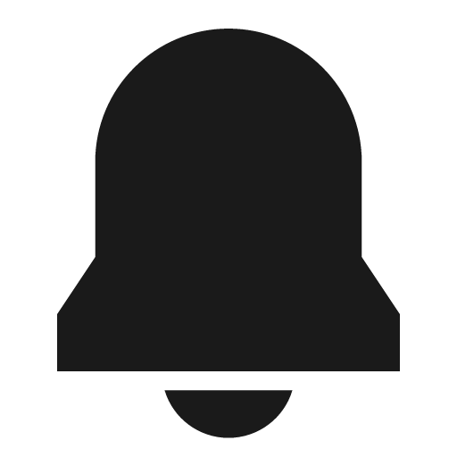 Notification filled icon, filled style, from TDesign Icons