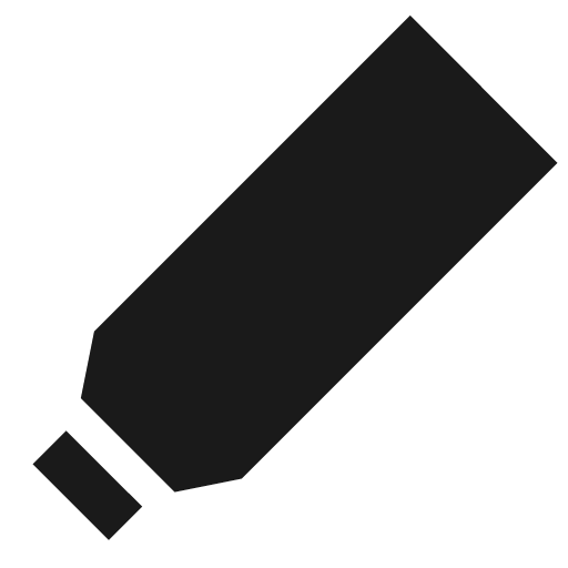 Pen mark filled icon, filled style, from TDesign Icons