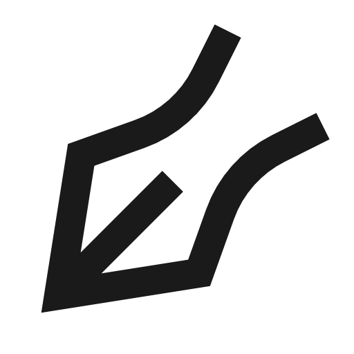 Pen icon, line style, from TDesign Icons
