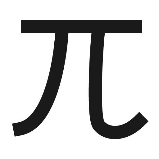 Pi icon, line style, from TDesign Icons