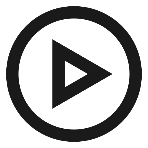 Play circle stroke icon, line style, from TDesign Icons