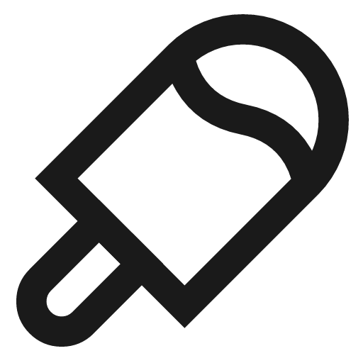 Popsicle icon, line style, from TDesign Icons