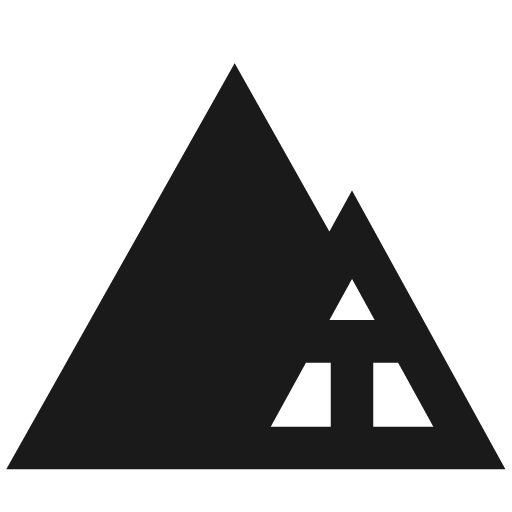 Pyramid filled icon, filled style, from TDesign Icons