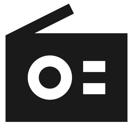 Radio 1 filled icon, filled style, from TDesign Icons