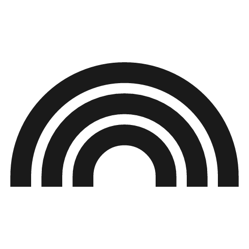 Rainbow icon, line style, from TDesign Icons