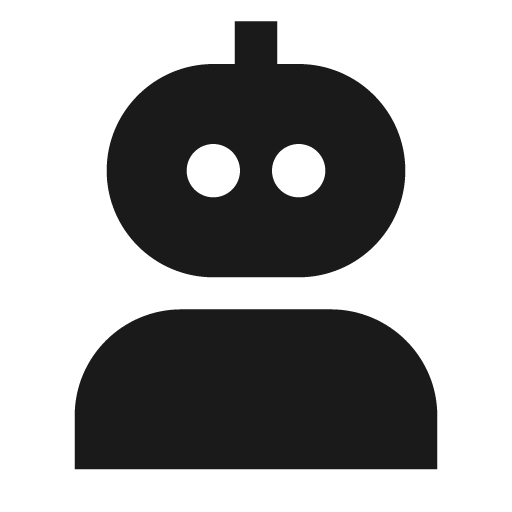 Robot 1 filled icon, filled style, from TDesign Icons