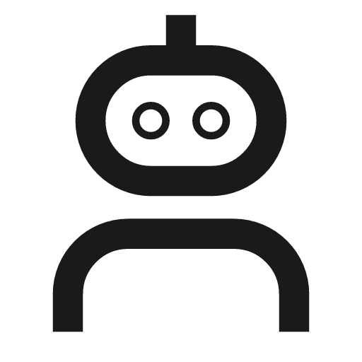 Robot 1 icon, line style, from TDesign Icons