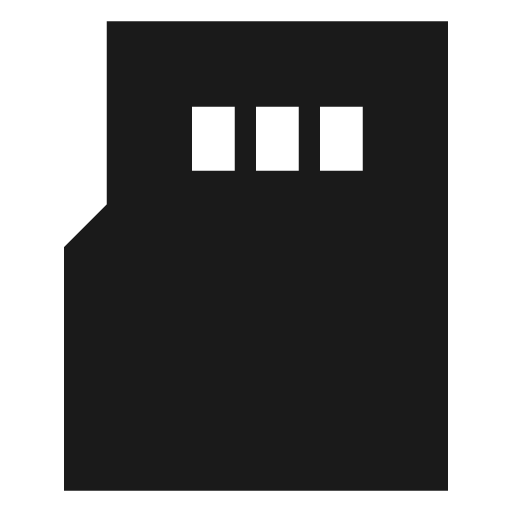 Sd card filled icon, filled style, from TDesign Icons