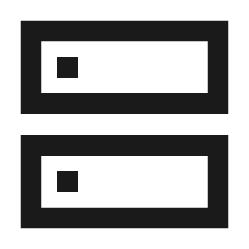 Server icon, line style, from TDesign Icons