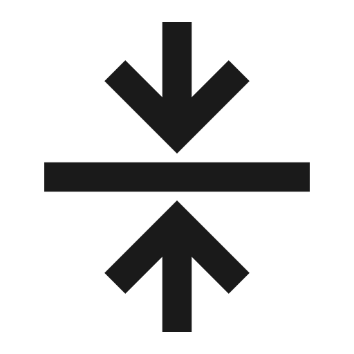 Shrink vertical icon, line style, from TDesign Icons
