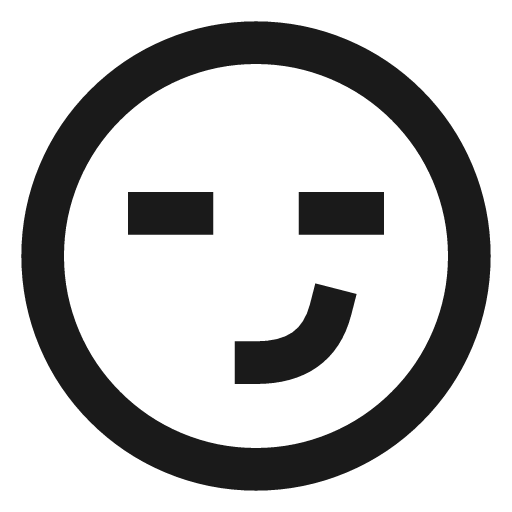 Sneer icon, line style, from TDesign Icons