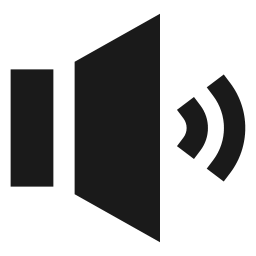 Sound filled icon, filled style, from TDesign Icons