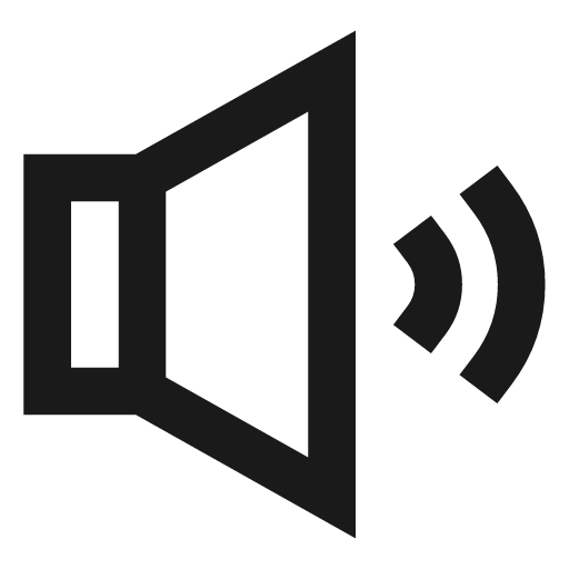 Sound icon, line style, from TDesign Icons
