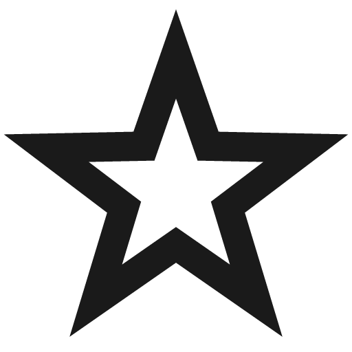 Star icon, line style, from TDesign Icons