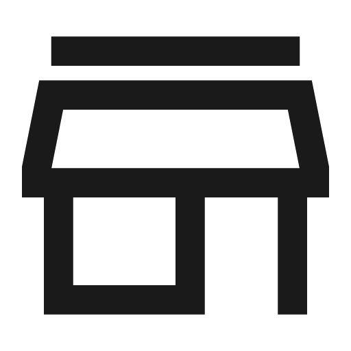 Store icon, line style, from TDesign Icons