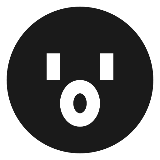 Surprised 1 filled icon, filled style, from TDesign Icons