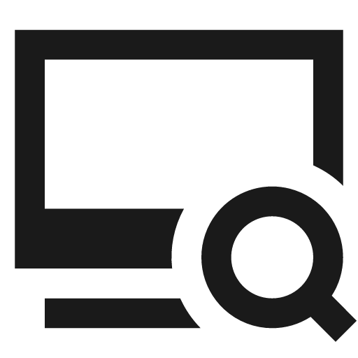 System search filled icon, filled style, from TDesign Icons