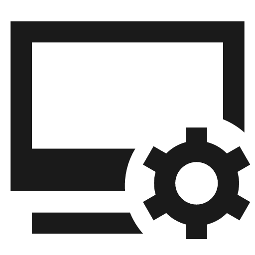 System setting filled icon, filled style, from TDesign Icons