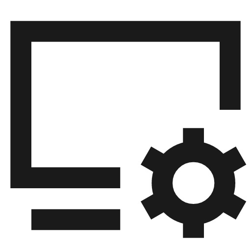 System setting icon, line style, from TDesign Icons