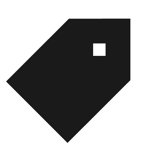 Tag filled icon, filled style, from TDesign Icons