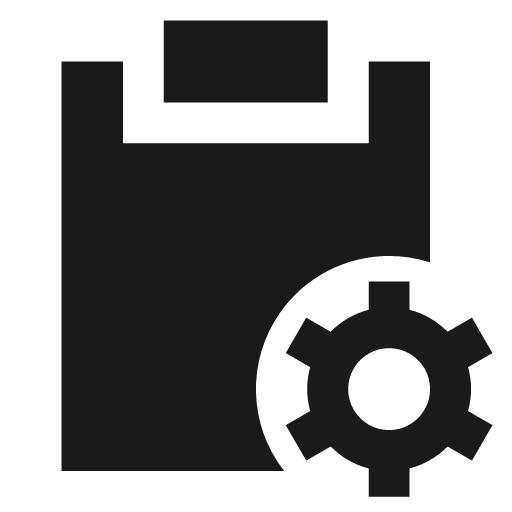 Task setting filled icon, filled style, from TDesign Icons