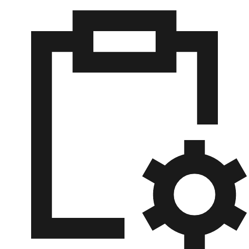 Task setting icon, line style, from TDesign Icons