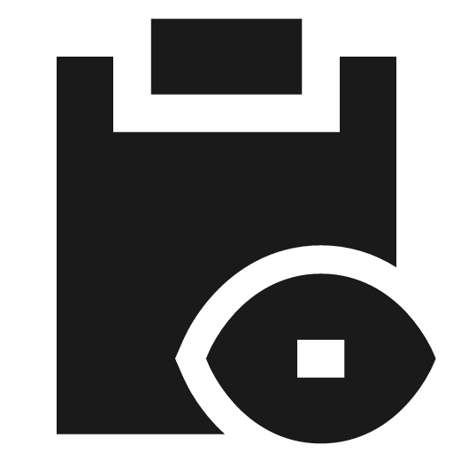Task visible filled icon, filled style, from TDesign Icons