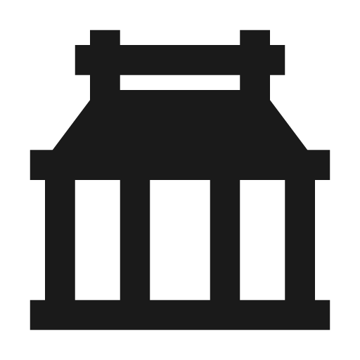 Teahouse filled icon, filled style, from TDesign Icons