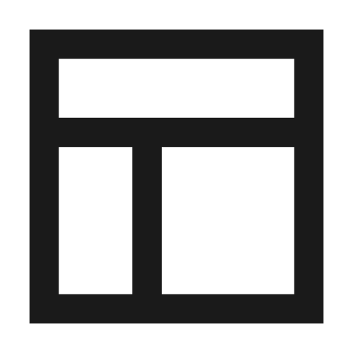 Template icon, line style, from TDesign Icons